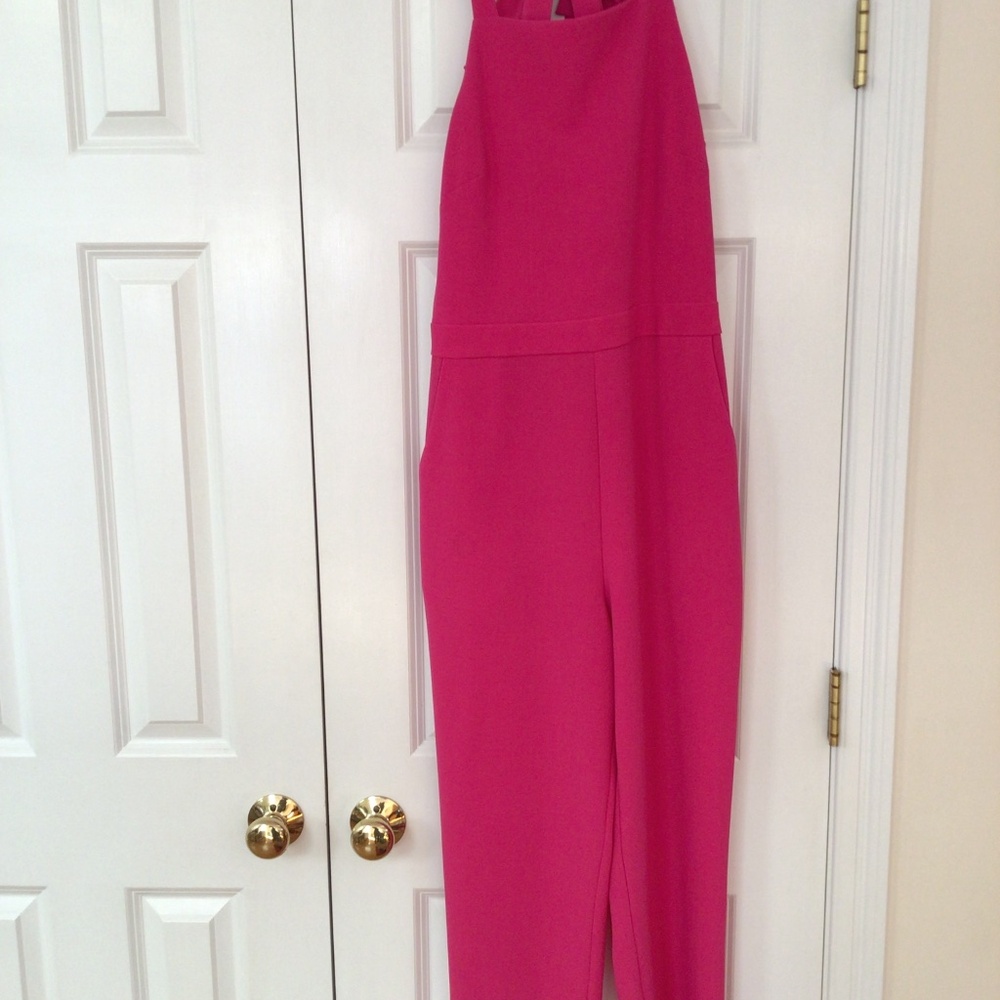 Vince Camuto hot pink jumpsuit. EUC. Worn once.